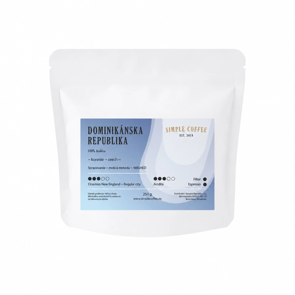 Zrnková káva z Dominikánskej republiky – karibská 100 % arabica
