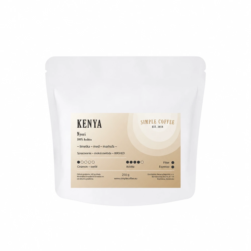 Keňa Nyeri – zrnková káva s citrusmi a sladkou čerešňou