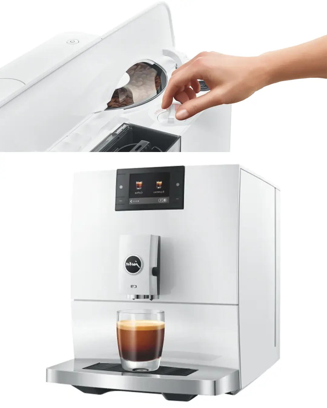 Káva bez kyslosti pripravená v automatickom kávovare Káva bez kyslosti pripravená v automatickom kávovare