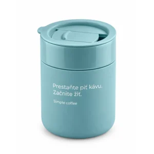 Keramický hrnček na kávu s viečkom Simple Coffeee